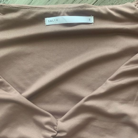 Salty | Pink ruffly Cropped T-shirt - Picture 6 of 6